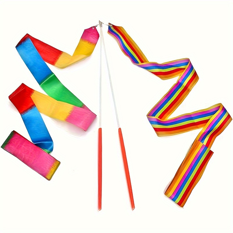 350cm Ribbon Gymnastics Ribbon Gradient Ribbon Adult Art Dance Performance  Props Dancing Ribbon Childrens Toys Streamer - Toys & Games - Temu Portugal