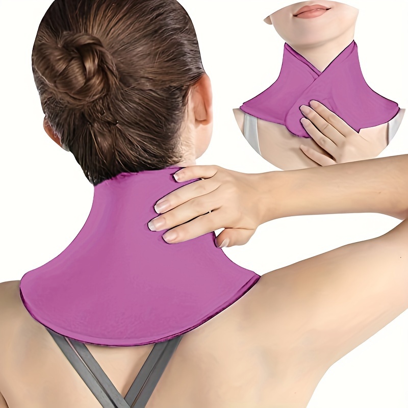 adjustable gel neck wrap hot cold therapy neck support fits coverage long lasting relief flexible compression for sports temu Temu