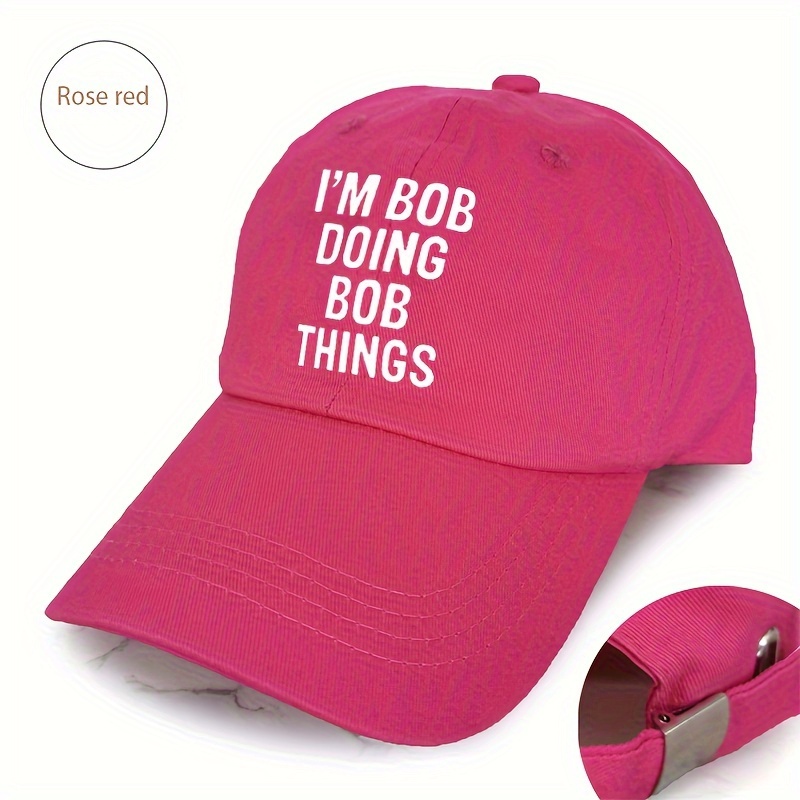 Funny I'm Bob Doing Bob Things Hat Men Trucker Hats Women Inappropriate  Trendy Hats Novelty Baseball Cap