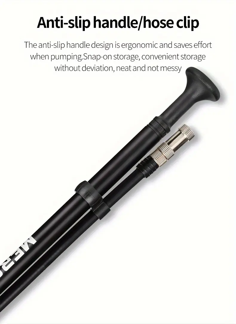 Pompe à fourche à vélo, accessoire haute pression 300 psi, outil à air portable en d'aluminium, voyage en route, buse universelle sans perte d'air, équipement de vélo Pompe à fourche à vélo, accessoire haute pression 300 psi, outil à air portable en d'aluminium, voyage en route, buse universelle sans perte d'air, équipement de vélo