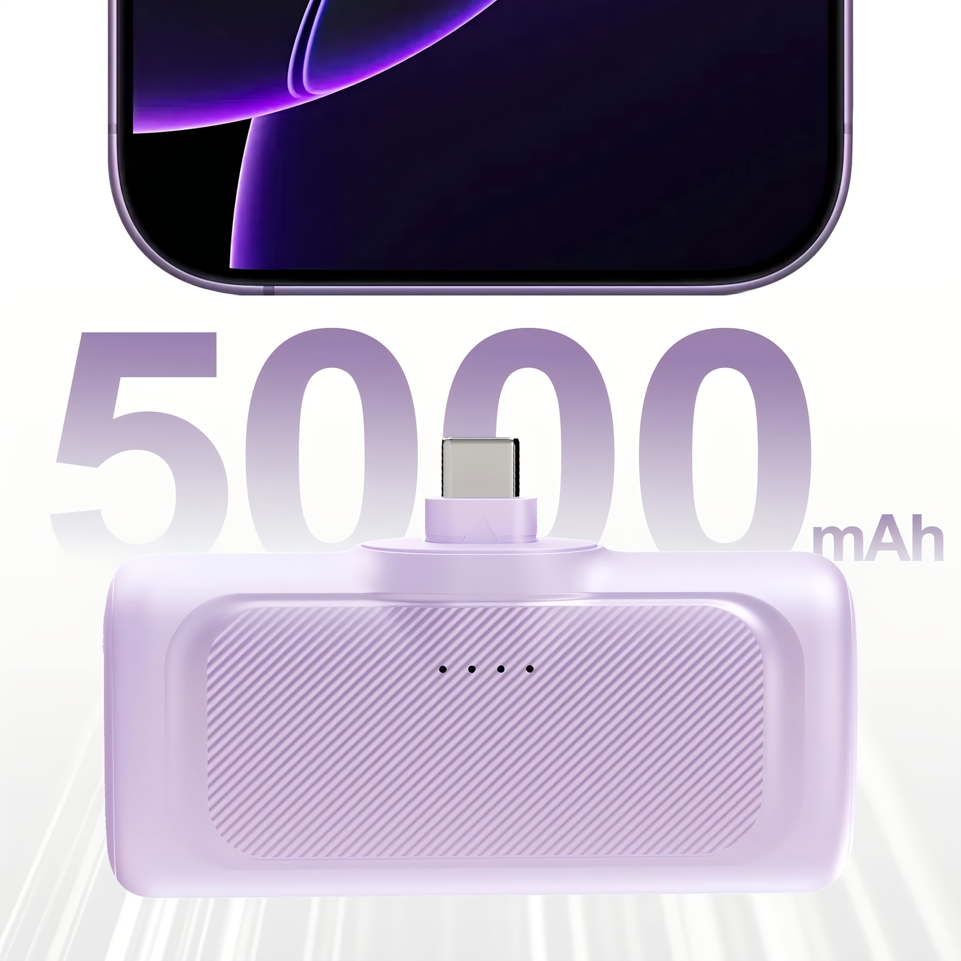 TEMU 22.5w Fast Charging, 5000mah Mini Portable Charger, Usb- Power, Universal Compatibility, Usb Type-c, Mode, Rechargeable Lithium Polymer Battery,