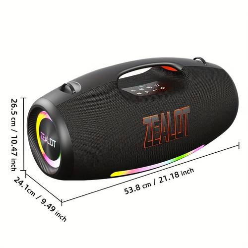 photo de l'article haut-parleur de fête, sortie avec poignée, longue , haut-parleur fil avec rgb, son surround à