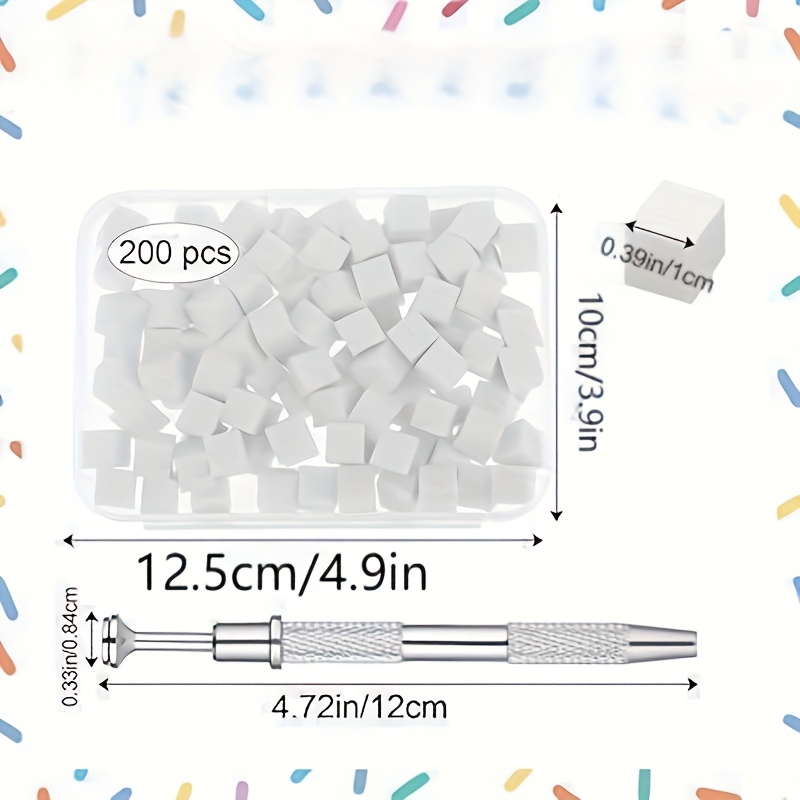 TEMU 200pcs Gradient Nail Kit: Soft Sponge, Professional Brush And Brush - Diy Acrylic Nail Tools