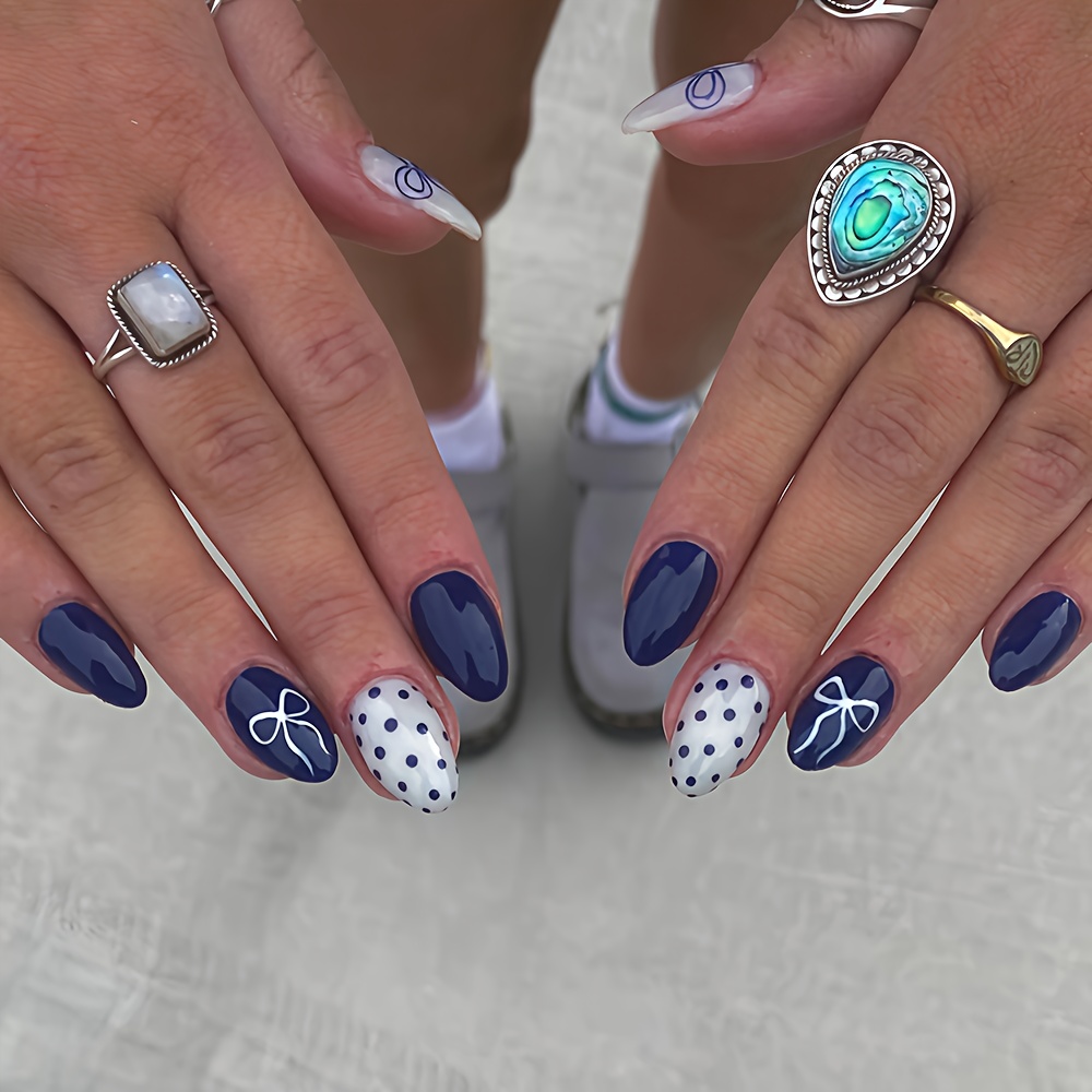 nails for blue dresses 37 Bridesmaids Nails Styles, from Simple to Unique