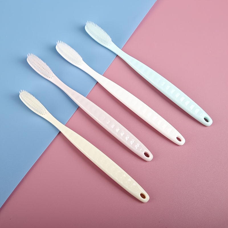 Soft Manual Toothbrush Set for Adults, 4pcs