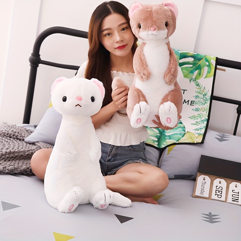Peluche De Hurón Suave De 52 Cm – Compañero Abrazable Y Almohada Decorativa Para Niños Y Adultos