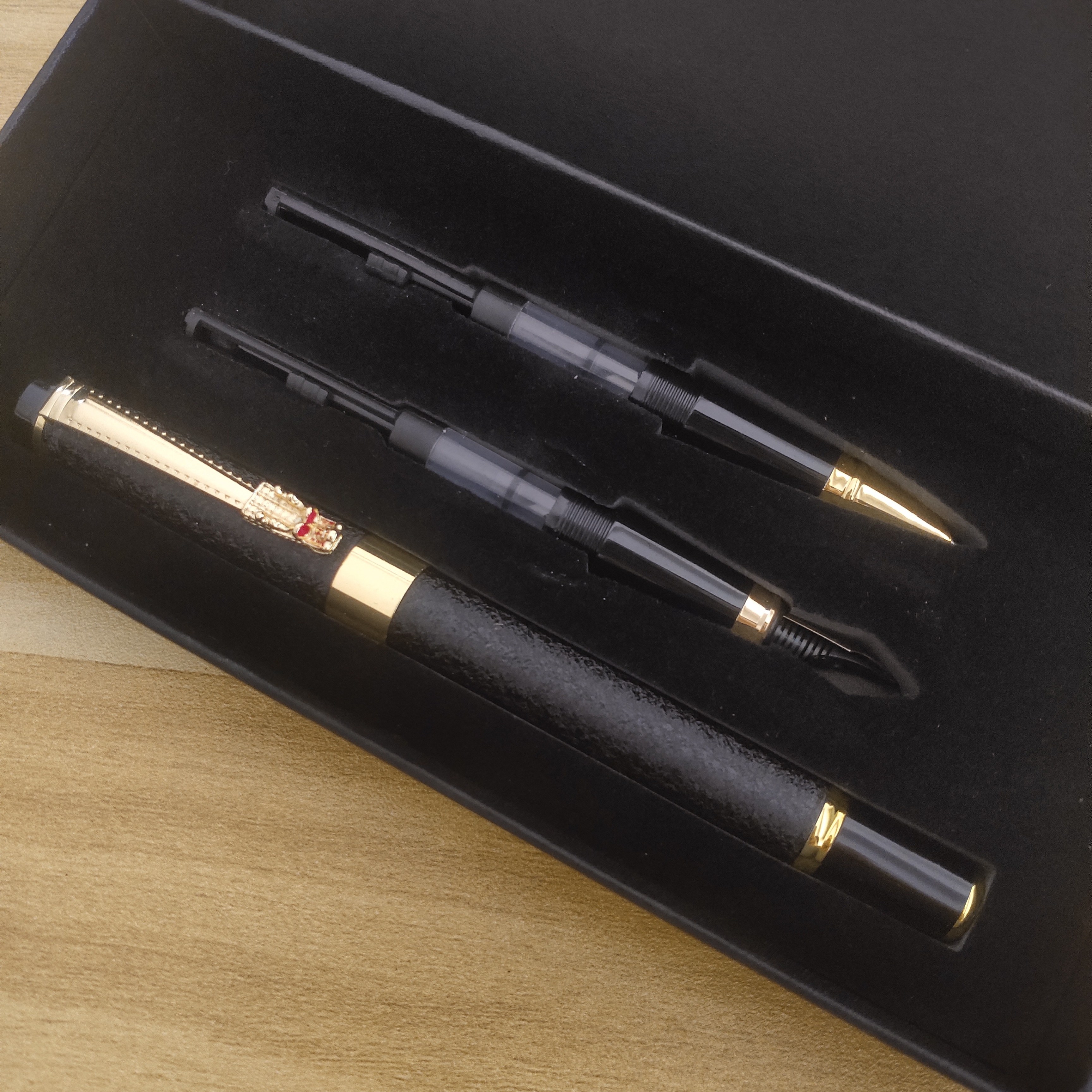 Penna Stilografica Di Lusso Con Strass - Pennino In Iridio 0.5mm, Perfetta Per Calligrafia