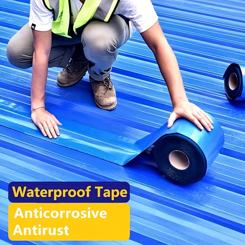 

0.2m X 5m Waterproof Anti-corrosive Tape – , Cuttable Polyethylene, Ideal For Metal Roofs And Steel , Rust-proof And Weather-resistant