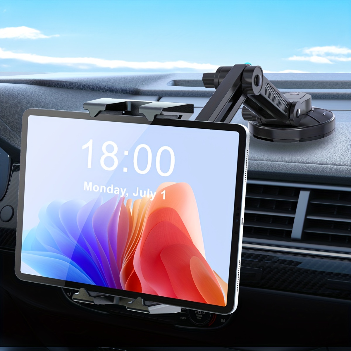 

Car Dashboard Tablet Phone , Extended Retractable Suction Cup Car And Non-shaking, Compatible 4-14 Phones And Tablets