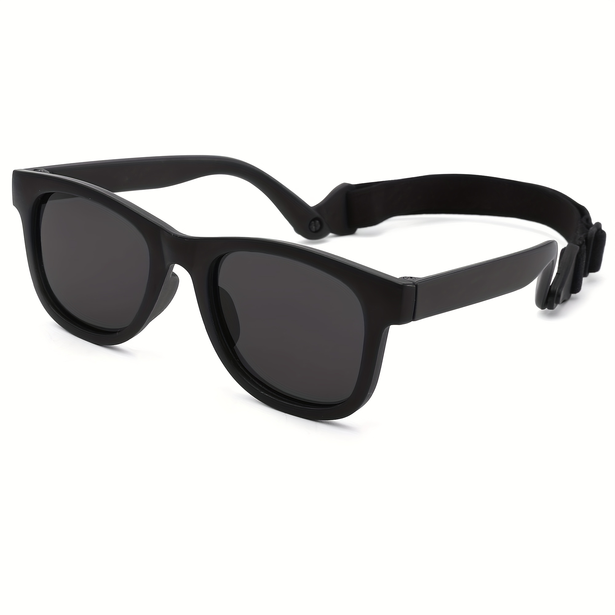 1pack Baby Sunglasses With Strap Flexible Square For Infant Toddler Boys Age 0 - 3 Years