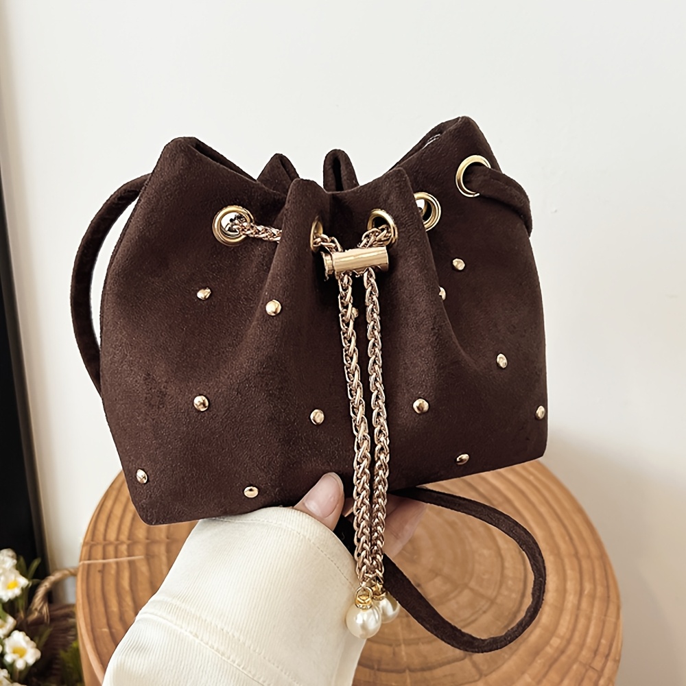 TEMU Bolso de para mujer Perfect Lily con correa ajustable y cierre de cordón - Bolso bandolera/de y espacioso de estilo retro europeo, adecuado para