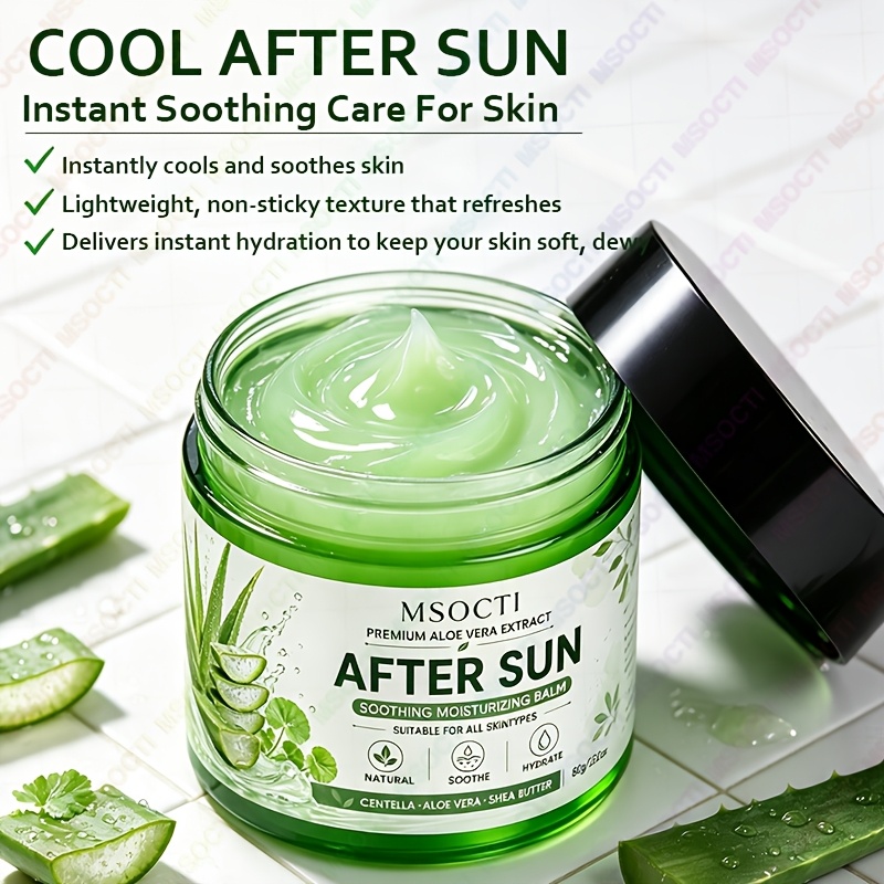 98% Aloe Vera Moisturizing Cream for After-Sun Care