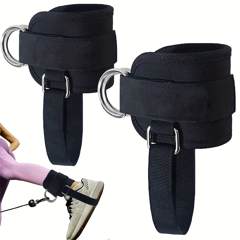 

2pcs Ankle Straps For Cable Machines - Adjustable Ankle Cable Attachments, For Gym Body Stretching, Fitness, Body Shaping