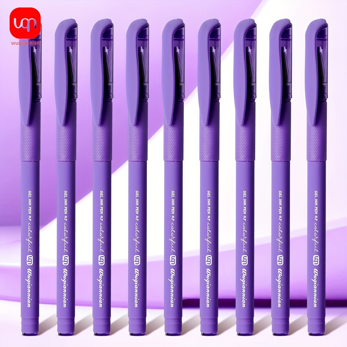 

Wqn 2/5pcs Minimalist Purple Gel Pen, 0.7mm Tip, Smooth , Waterproof, Lightweight, Quick-dry, Personalized, , For School, Office, Creative , Back-to-, Plastic Material, , Brand: Wuqiannian