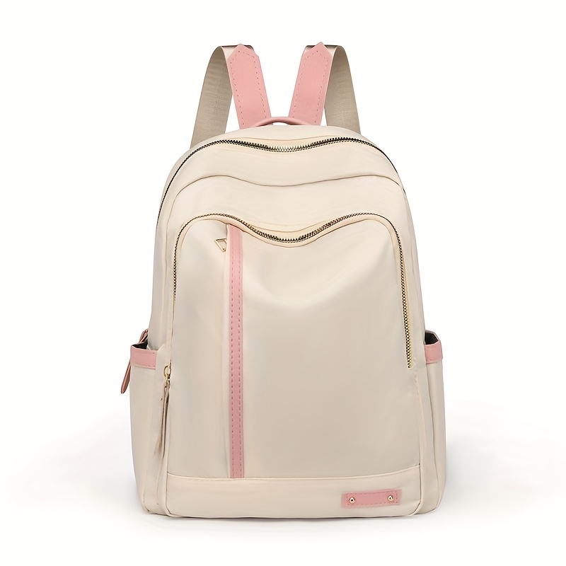 TEMU Stylish Korean Women's Large Capacity Backpack -lightweight Travel Bag For , Hiking & , Spacious Anti-theft School Rucksack With Laptop