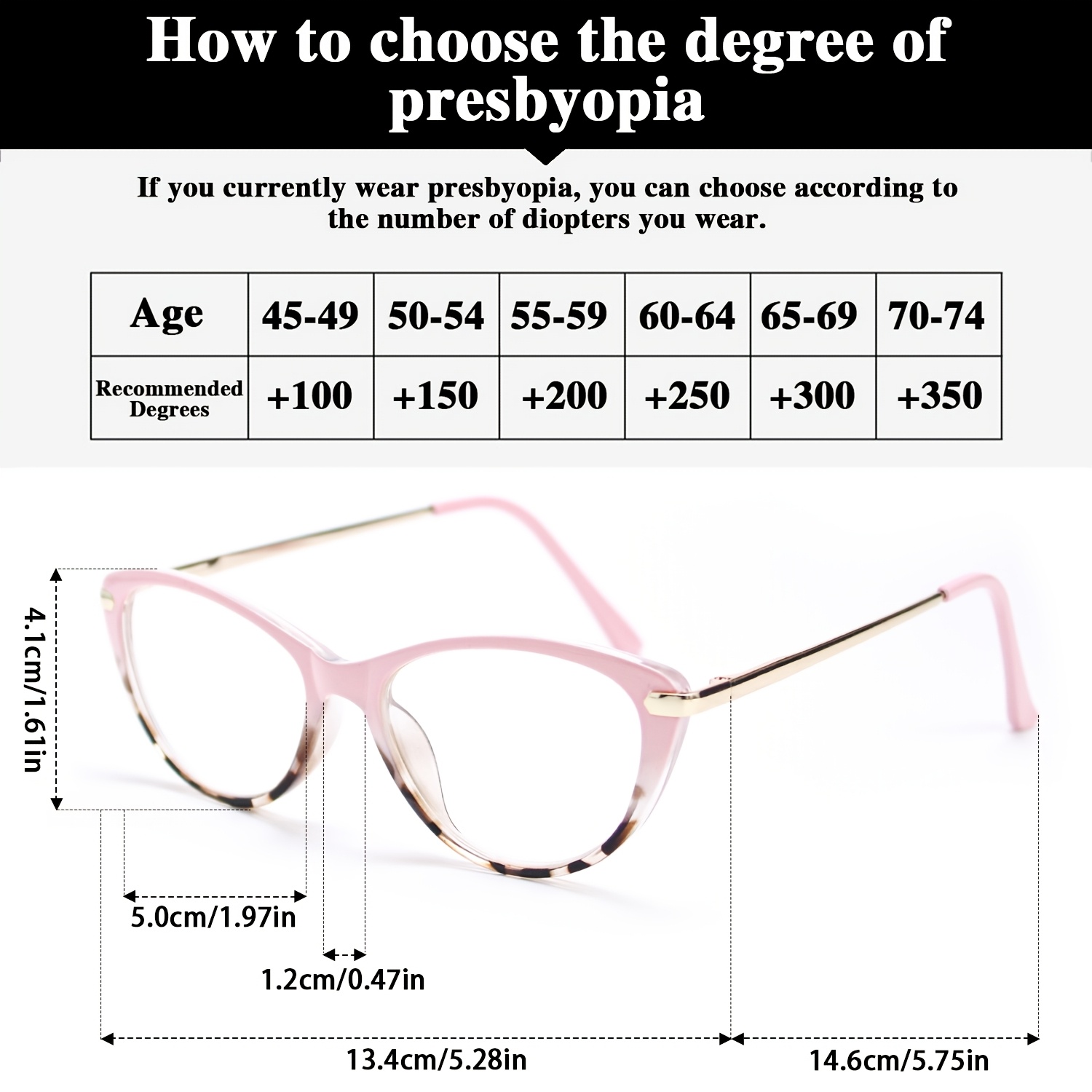 Cat-Eye Reading Glasses with Leopard Print Design