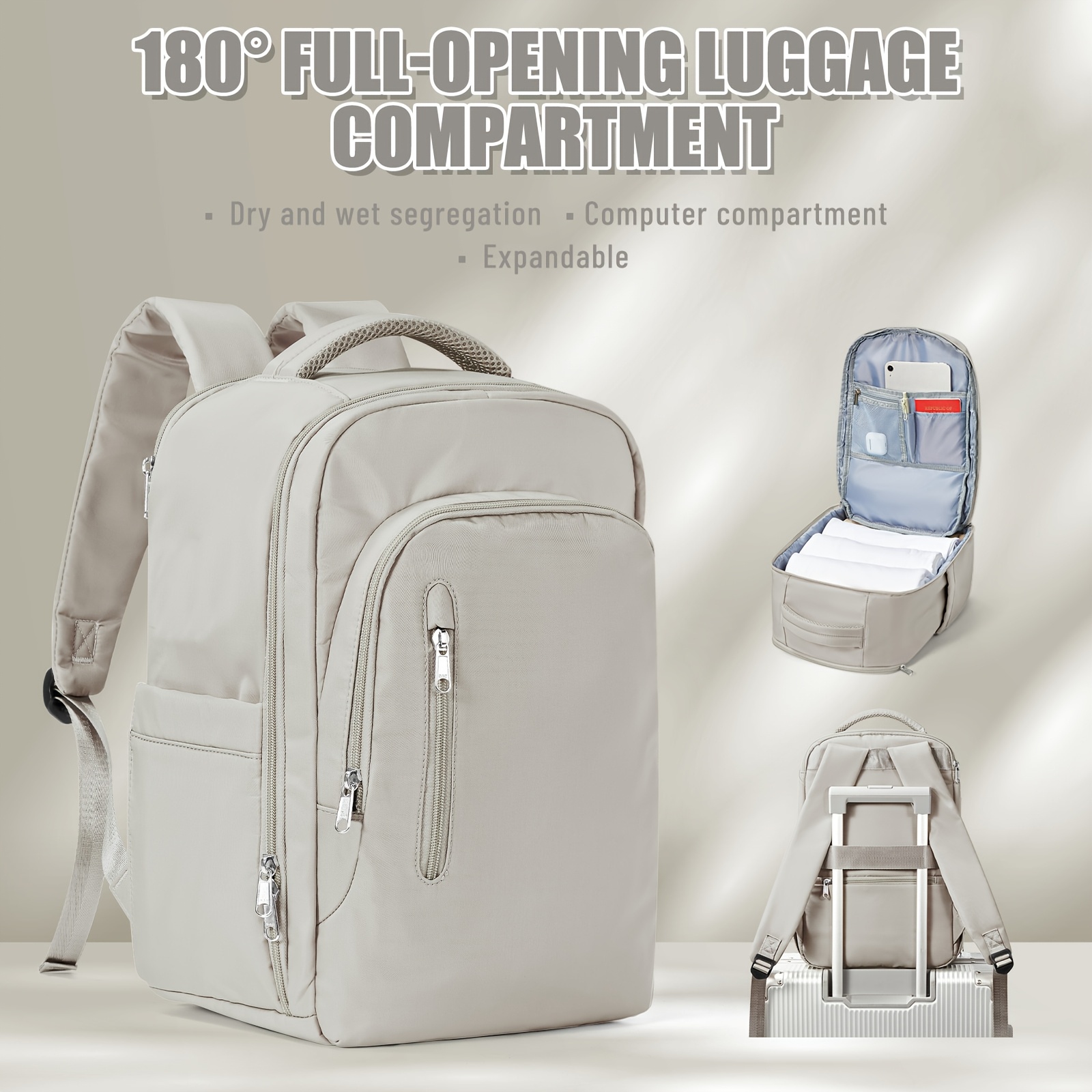 

40*25*20 Travel Bag, Travel Luggage Bag, Short-distance Travel Business Backpack, Computer Bag, Clothing And Toiletry Storage Bag