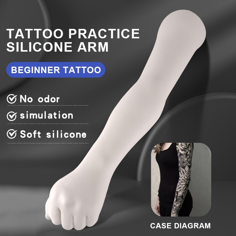 

High- Silicone Tattoo Practice Arm - Realistic Fake Skin For Artists, Training Model With Application, , Soft Blank Flesh, Tattoo Training Arm