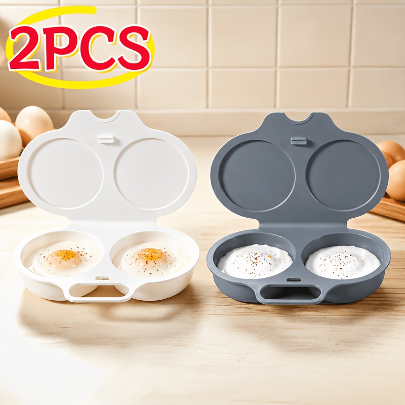 Multi-Functional Double-Compartment Egg Steamer for Quick Cooking