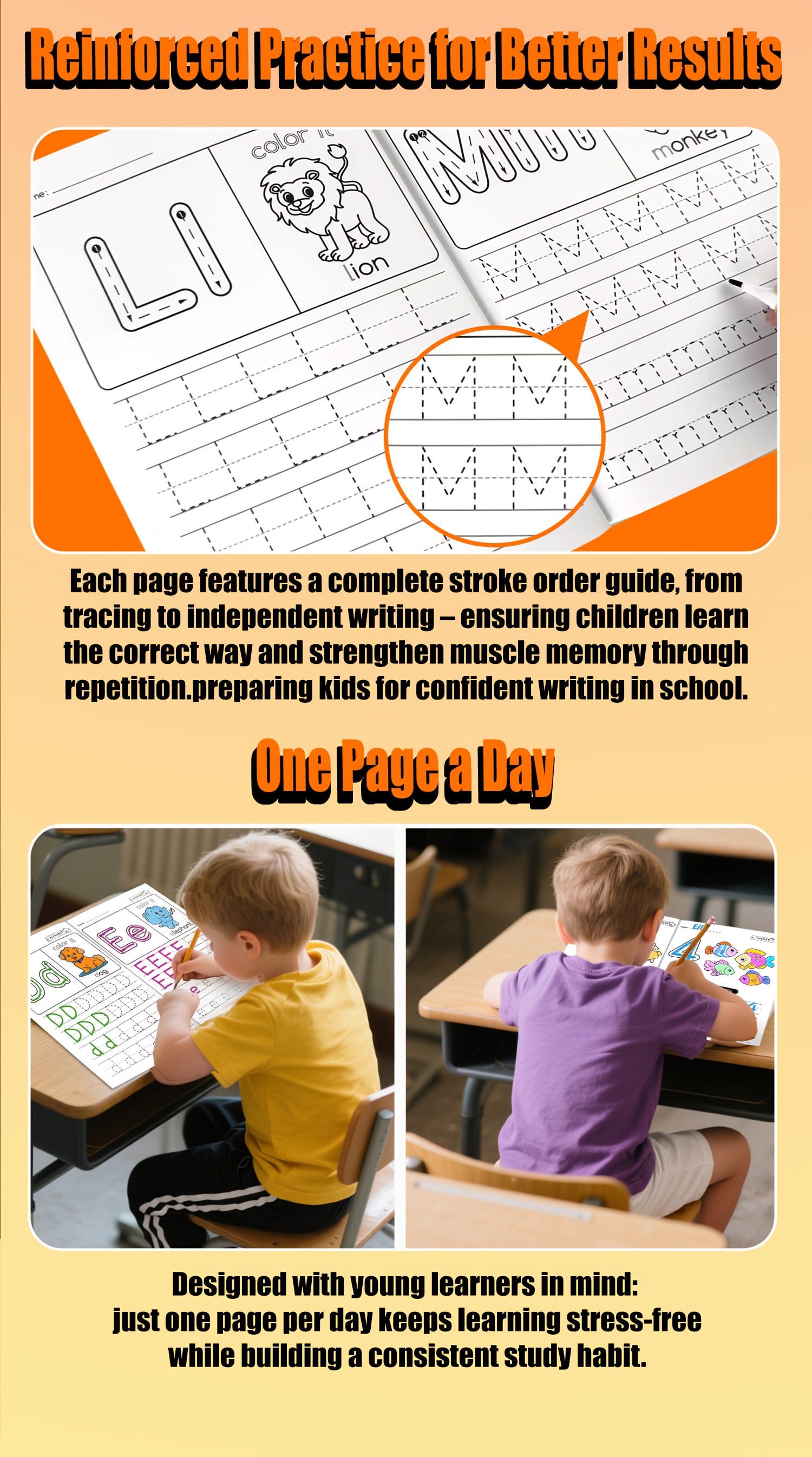 28-Page ABC Letter Tracing Workbook for Kids | A-Z Alphabet Practice for Preschool & Kindergarten | Fun Early Writing Book with Drawing Pages, copybook, Magic Word, Great Gift, Practice Book, Playful, Durable english Writing Book, Travel toy, beneficial back to school, Kindergarten Workbook, Brain Development, Engaging Activities, Playful Design, Childfriendly Material, Highquality Print, Learning Activity Book, Early Learners, And Preschoolers