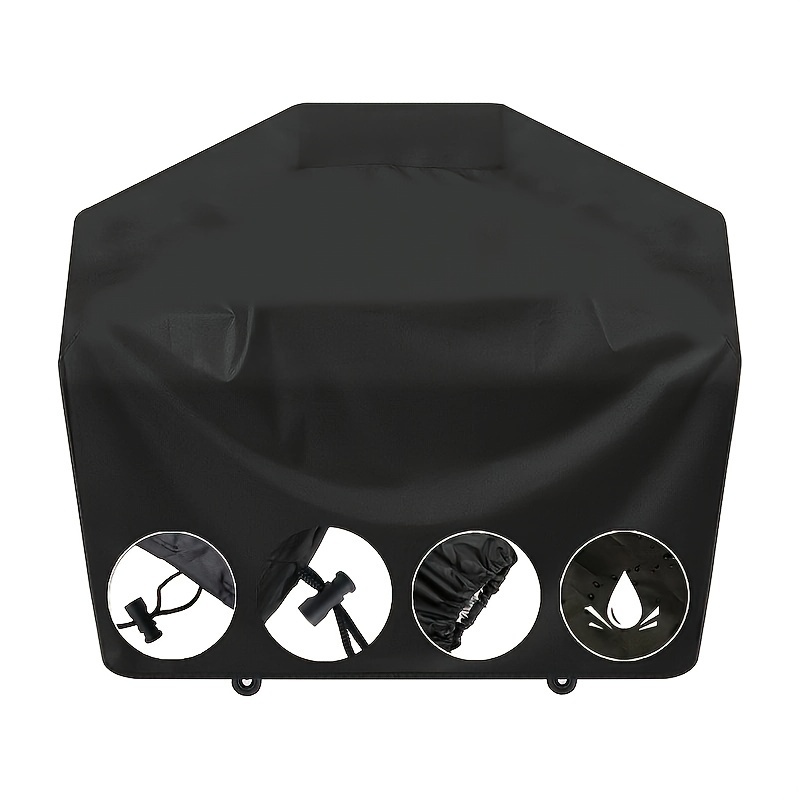 

58" Waterproof & Fade-resistant Bbq Grill Cover - Fit, Durable Polyester With Drawstring Closure For Outdoor Grills Grill Covers For Outside Barbecue Grill Cover