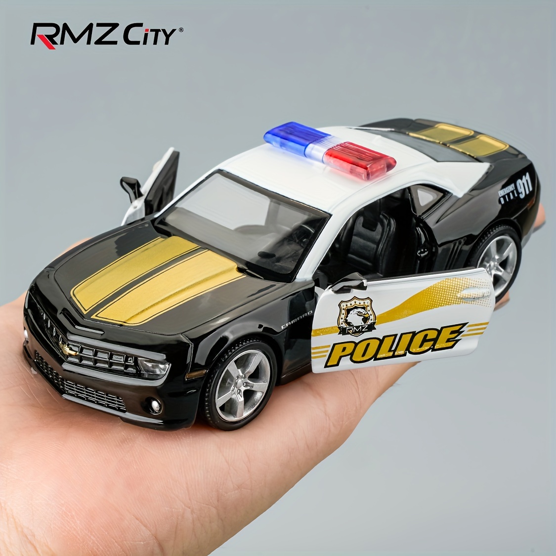 

1/36 Scale Police Car Model, Zinc Alloy Die-cast Pull Back Vehicles Kid Toys For Boy Girl Gift