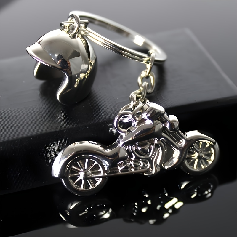 1pc Creative Off-road Motorcycle Keychain Pendant Men's Advertising Metal Keychain Small Gift, Ideal Small Gift For Father