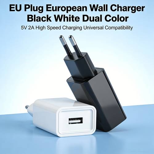usb power adapter plug black white fast stable charging universal with iphone galaxy tablets small electronics temperature control 9 layer safety protection portable charger for home
