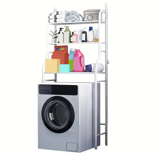 gabinete de lavadora Estante de baño, estante de lavadora, estante de  almacenamiento sobre el tambor, gabinete de la lavadora Estante de la  lavadora
