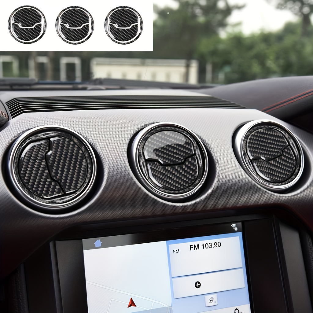 TEMU Suitable For Ford Mustang 2015-2020 Car Air Conditioning Vent Decoration And Protective Tape