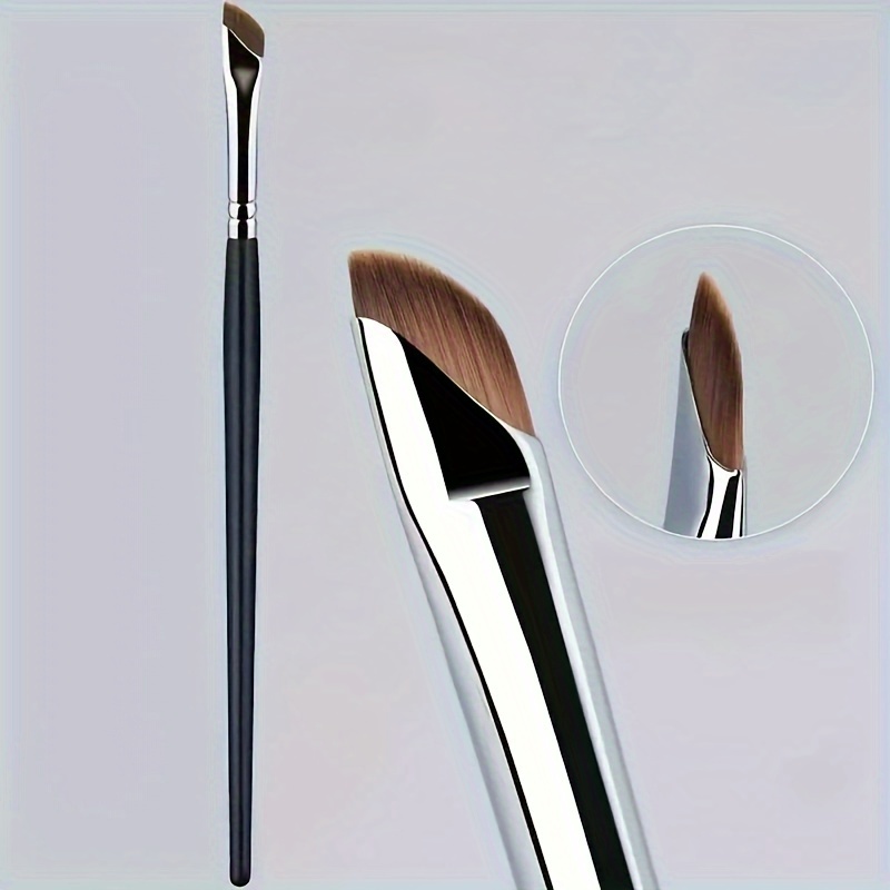 

Precision Eyeliner Brush - Fine Angled Sickle-shaped Brush For Detailed Application And Eyebrow Grooming