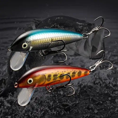 2.76inch 7.5g Artificial Trout Lure Stream Lake Jerkbait Rockfishing Hard Baits printed color 2.76inch 7.5g Artificial Trout Lure Stream Lake Jerkbait Rockfishing Hard Baits printed color