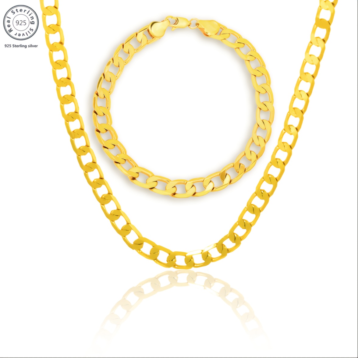 Image of 925 Sterling ' Fashion Jewelry Set, Simple And Elegant, Gift Set, Perfect Gift For Valentine's Day Anniversary, With Exquisite Gift Box.