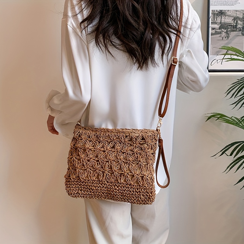 

Women's Casual Style Fashion Crossbody Shoulder Bag With Zipper Closure, Outdoor Travel Beach Handbag