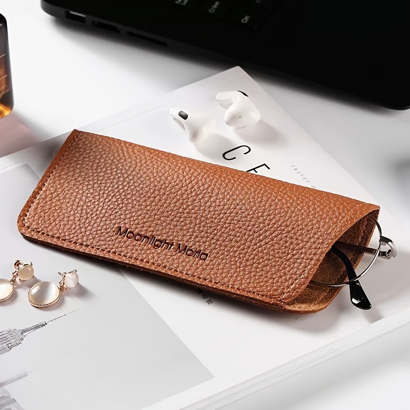 TEMU Portátil para Gafas, Bolsa de Almacenamiento para Gafas, Estuche Fácil y Elegante para Gafas de Premium