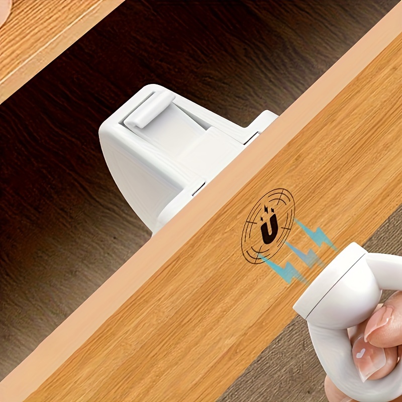 

Easy-install Drawer Locks - Multifunctional Safety With Adhesive Backing, No Tools Required, Paint-finished Plastic For Cabinets & Drawers