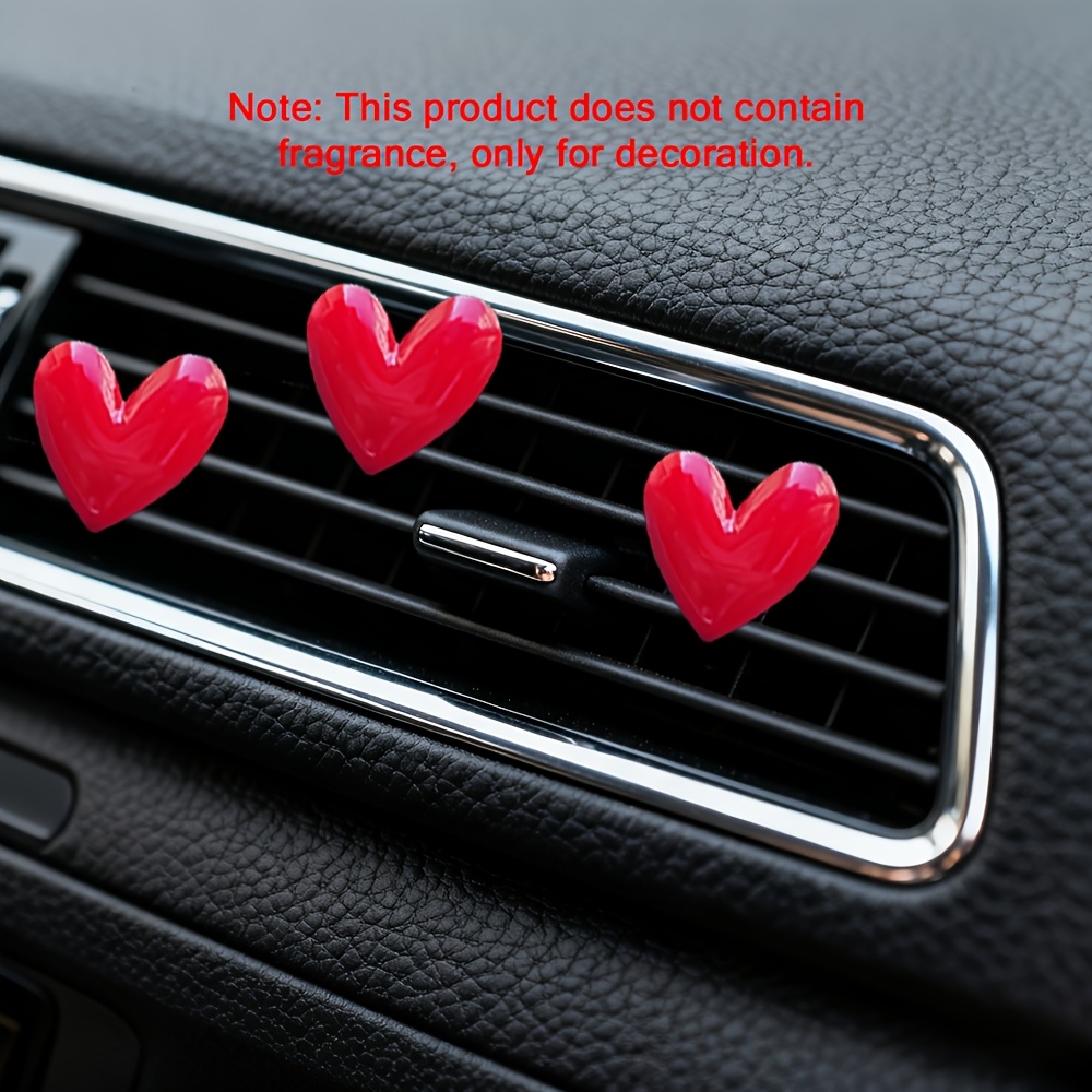 item picture heart shaped car vent clip decoration womens car interior decor cute car ornament womens car accessory