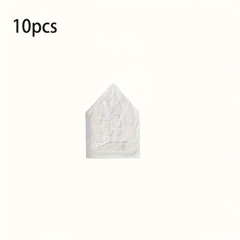 Image of 5pcs/10pcs Hanging Vacuum Storage Bag, Transparent Clothing Sorting Bag Storage Bag, Family Seasonal Clothing Bag Middle Bag, Reusable Down Jacket Compression Bag For Clothing Vacuum Compression Bag