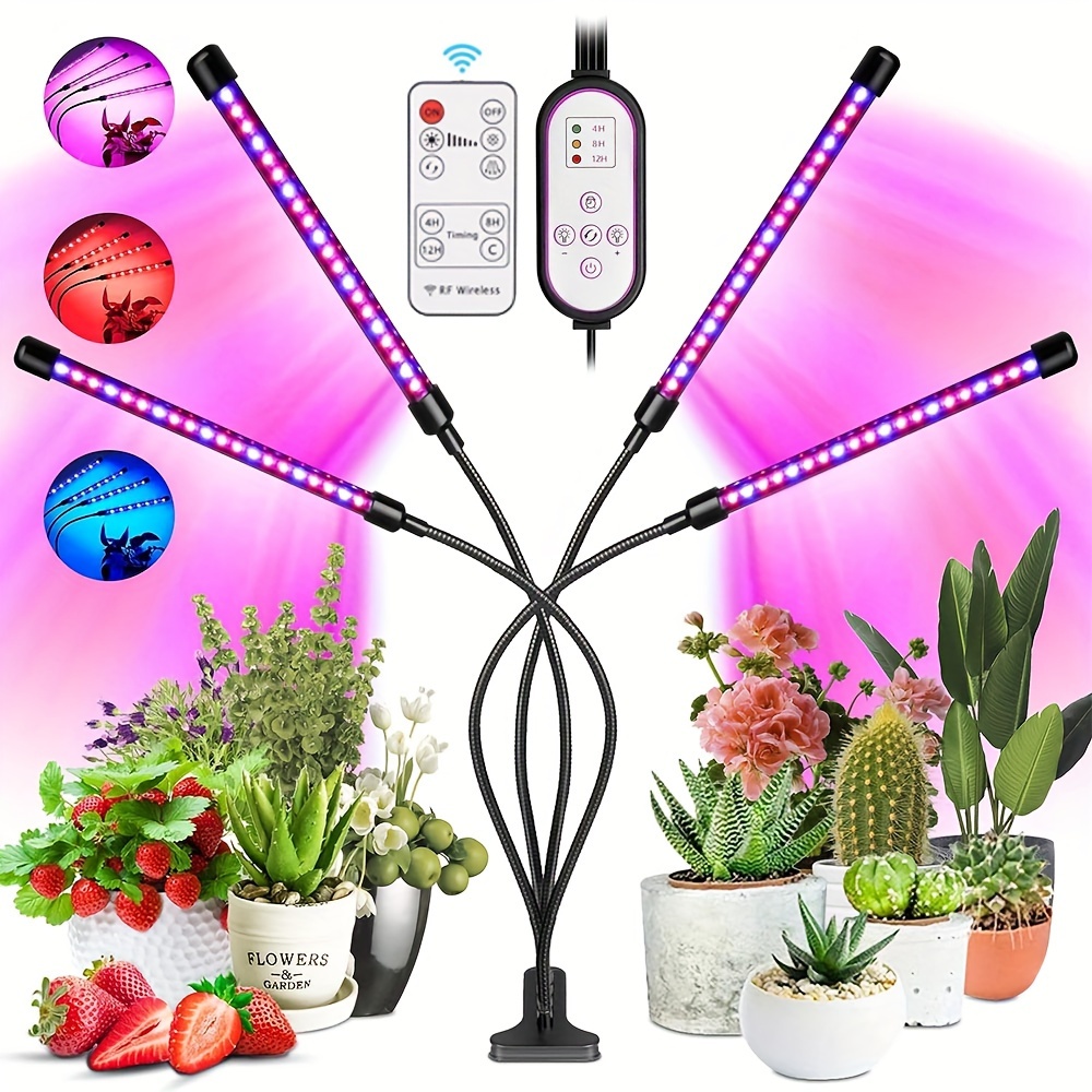 

Full Plant Growth Lamp, Usb Plant Bulb, Greenhouse Tent Light, 6500k/3000k/660nm Led Plant Light For Timer Switch Remote Control 3 10 Types Of Brightness For Gardening