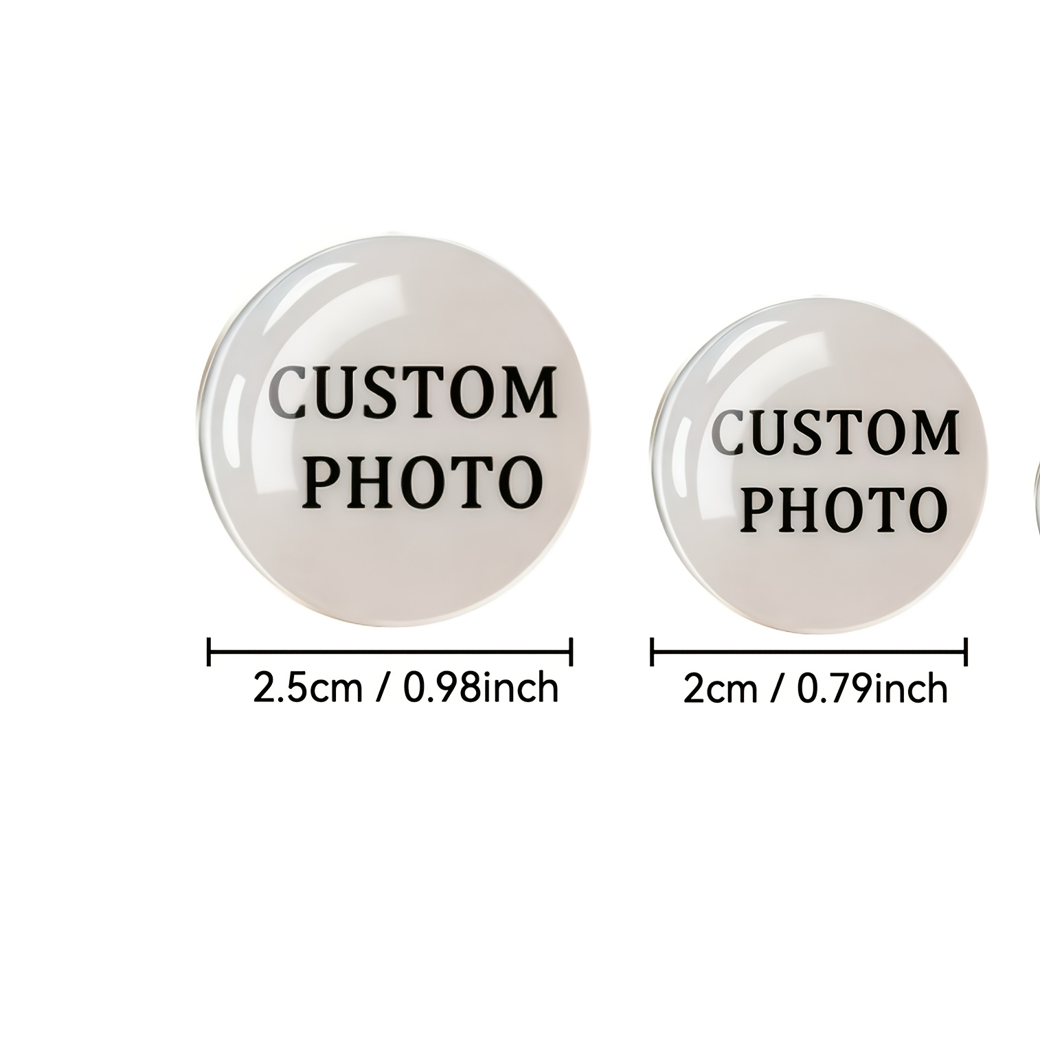 TEMU 5pcs Time Gemstone Glass Patches, 5pcs Per Pack. Customizable Patterns And Logos Available. High- Hemispherical Artificial With A . 2 Sizes