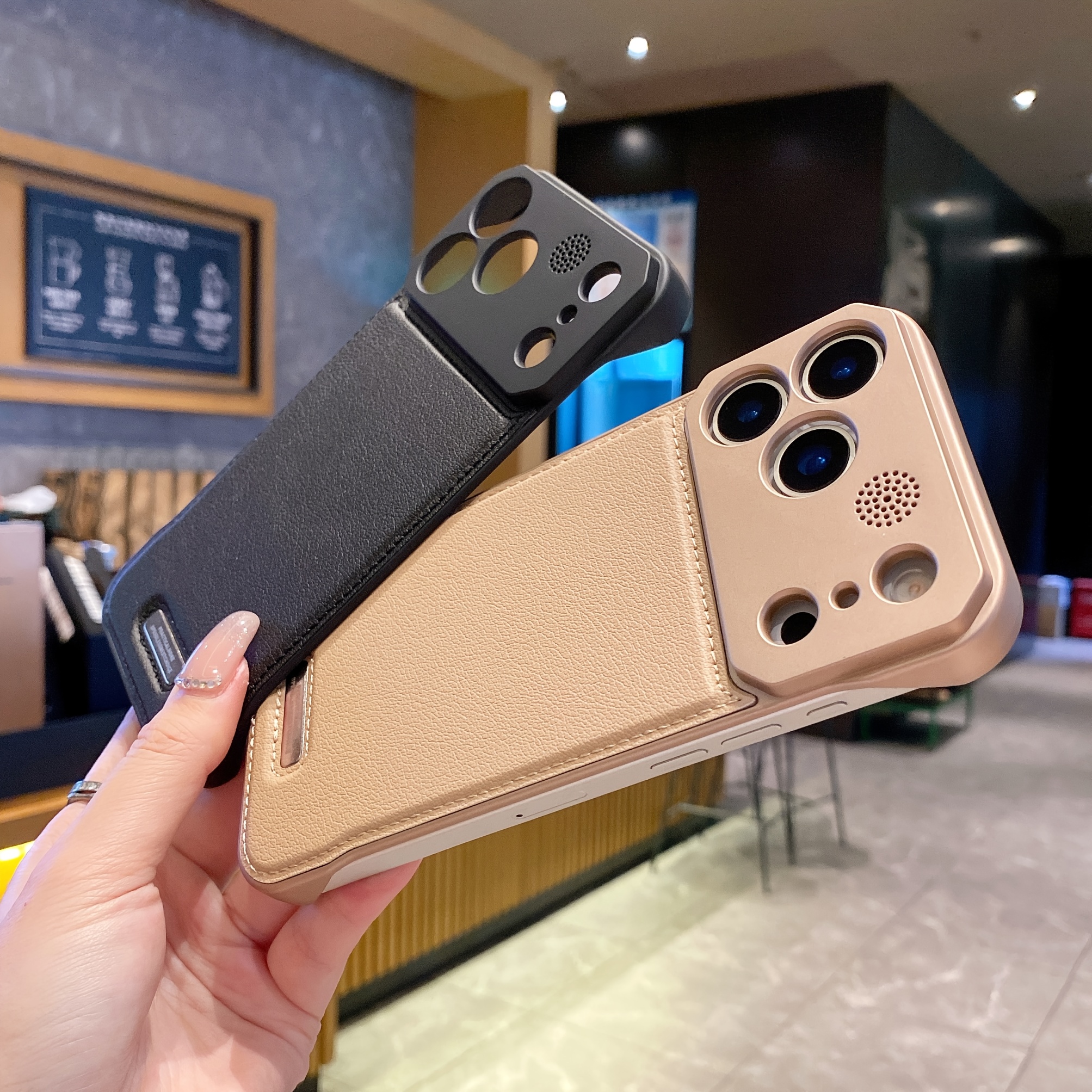 luxury   case for iphone 17 air and 17 pro max, featuring   leather magnetic attachment, built-in  , synthetic   leather, shockproof back cover,  , and lens protection., compatible with phone skin, suitable for mobile phones. compatible with phone skin, suitable for mobile phones., phone case for iphone 17 pro max Product details 3