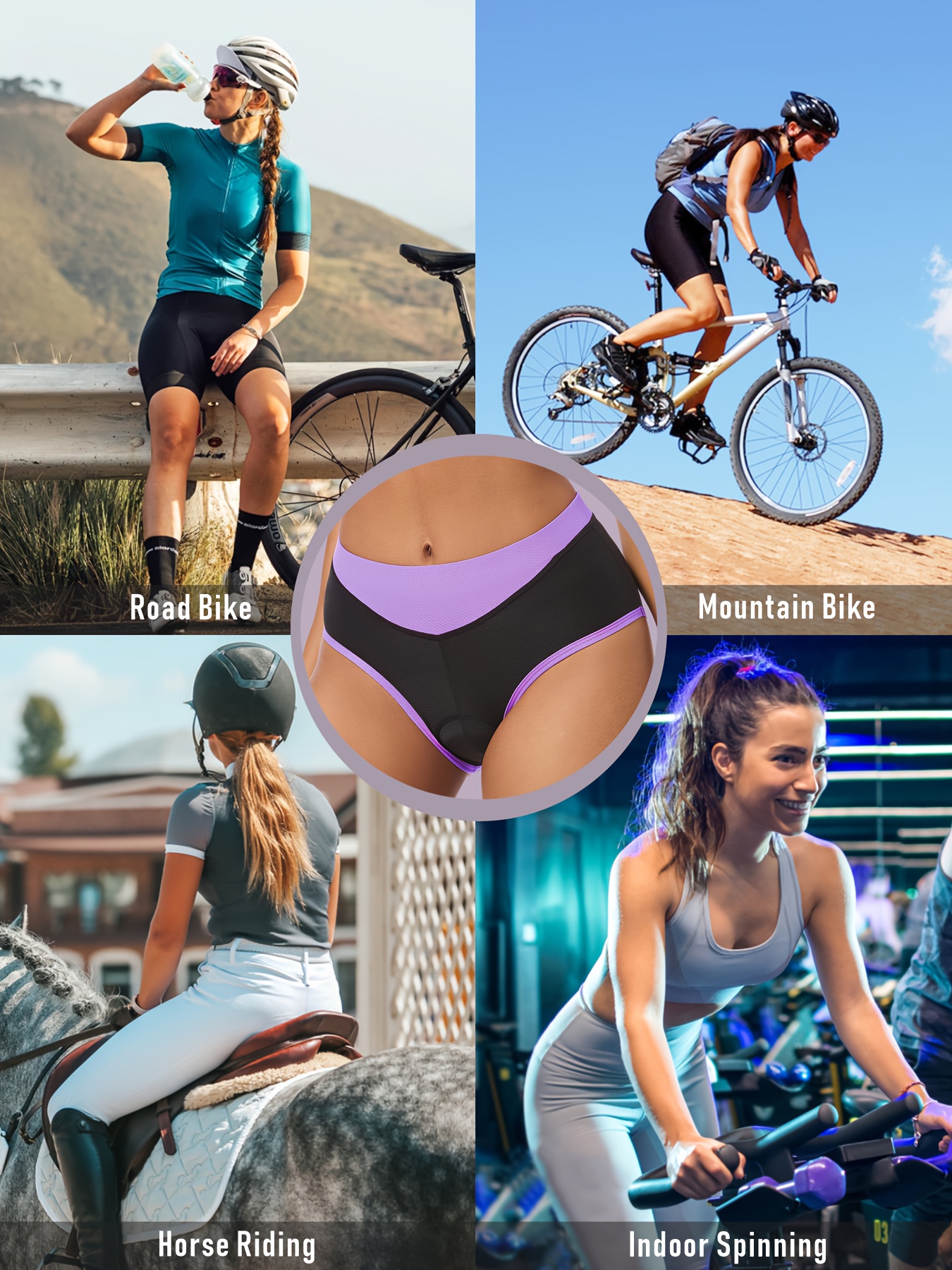 pieza ropa interior ciclismo carretera mujer calzoncillos Temu