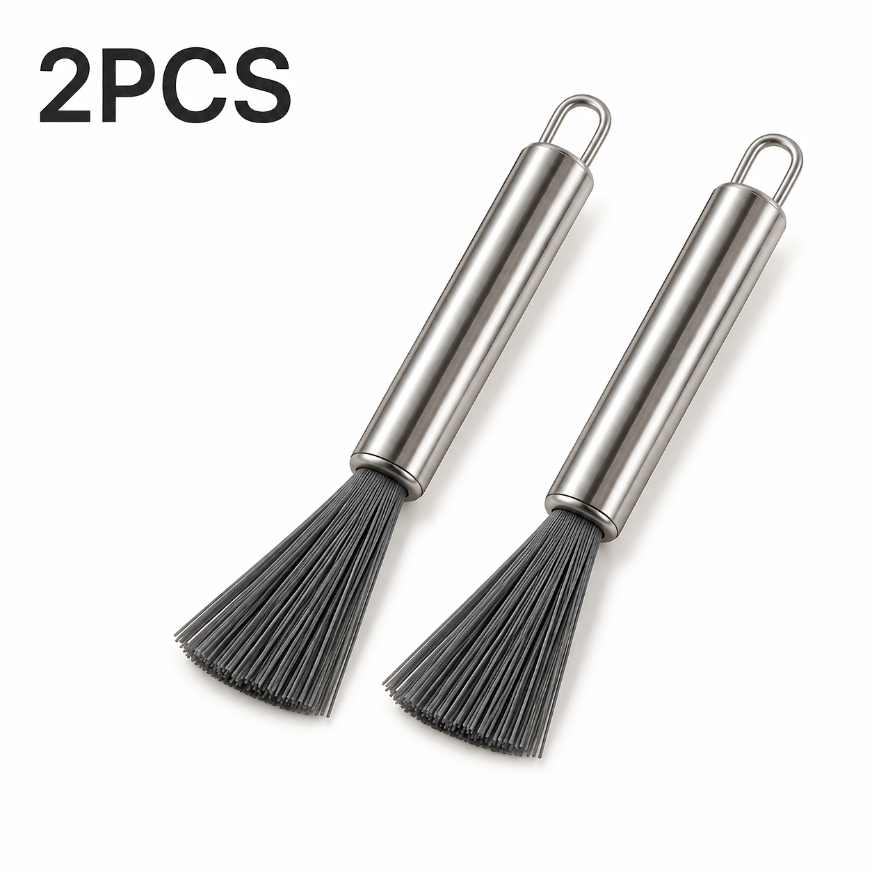 TEMU 2pcs Multifunctional Cleaning Brush With Long Handle, Wall-mounted Storage Scrubber, Bathroom Kitchen Tile Sink Furniture Cleaning Tool,