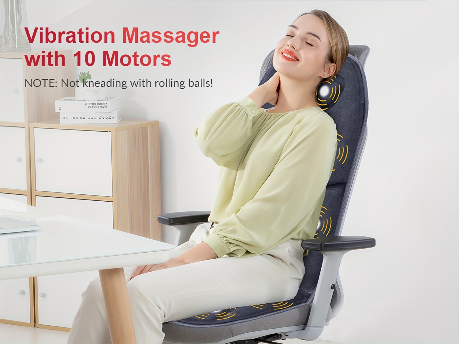 massage seat cushion heat 10 vibration motors seat - Temu