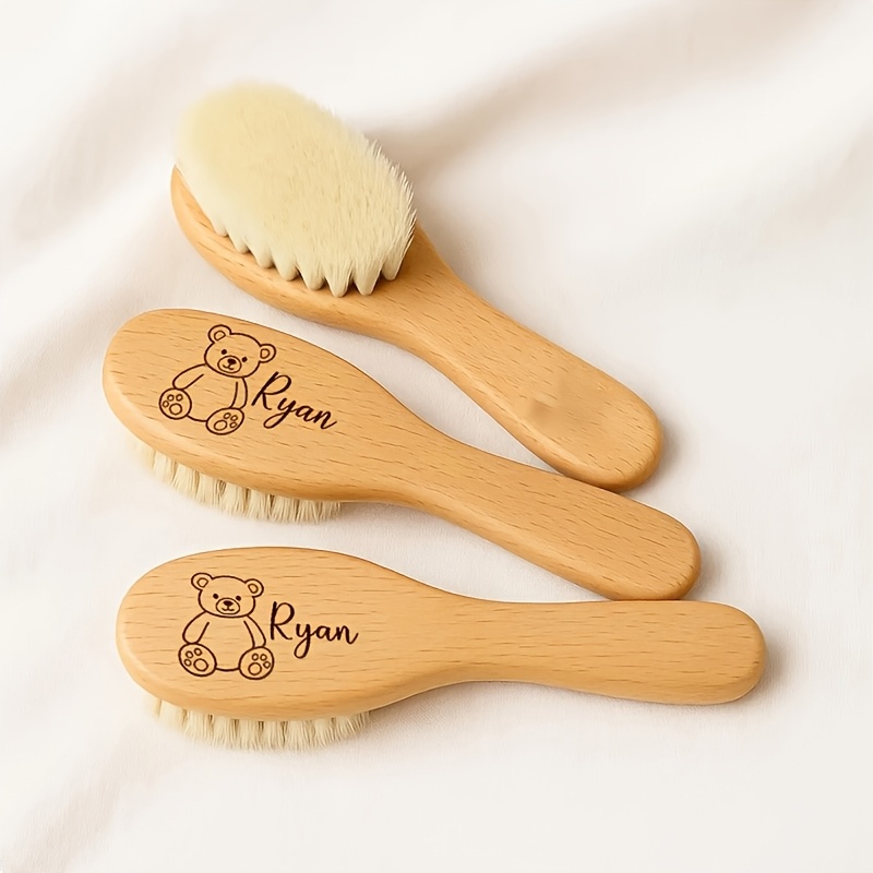 Personalized Wooden Bath Brush with Custom Name