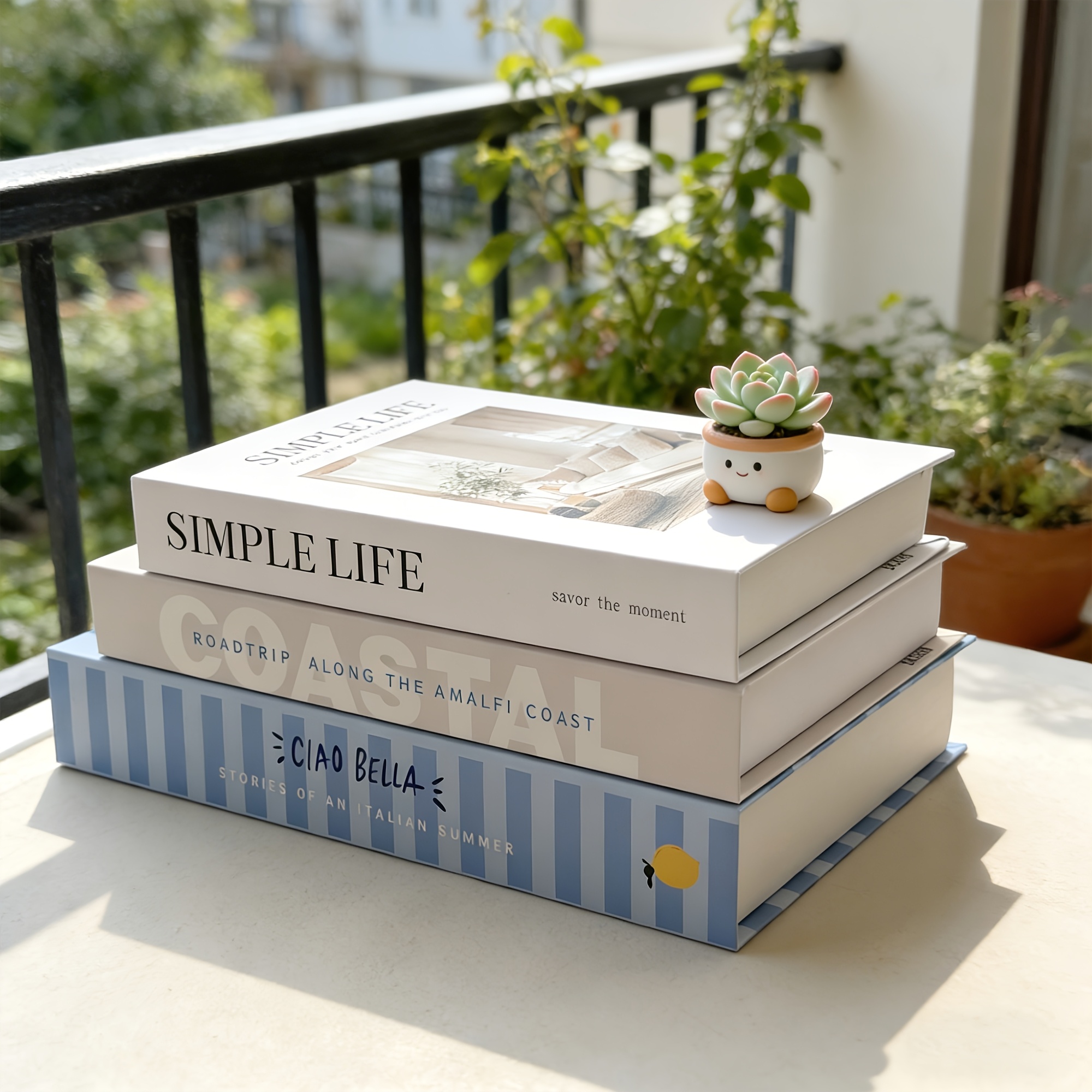 TEMU 3pcs Set Of Beautifully Decorated Books, Paper Decorative Books, Coffee Table Books For Desktop Or Shelf Decoration, Fake Books For Home