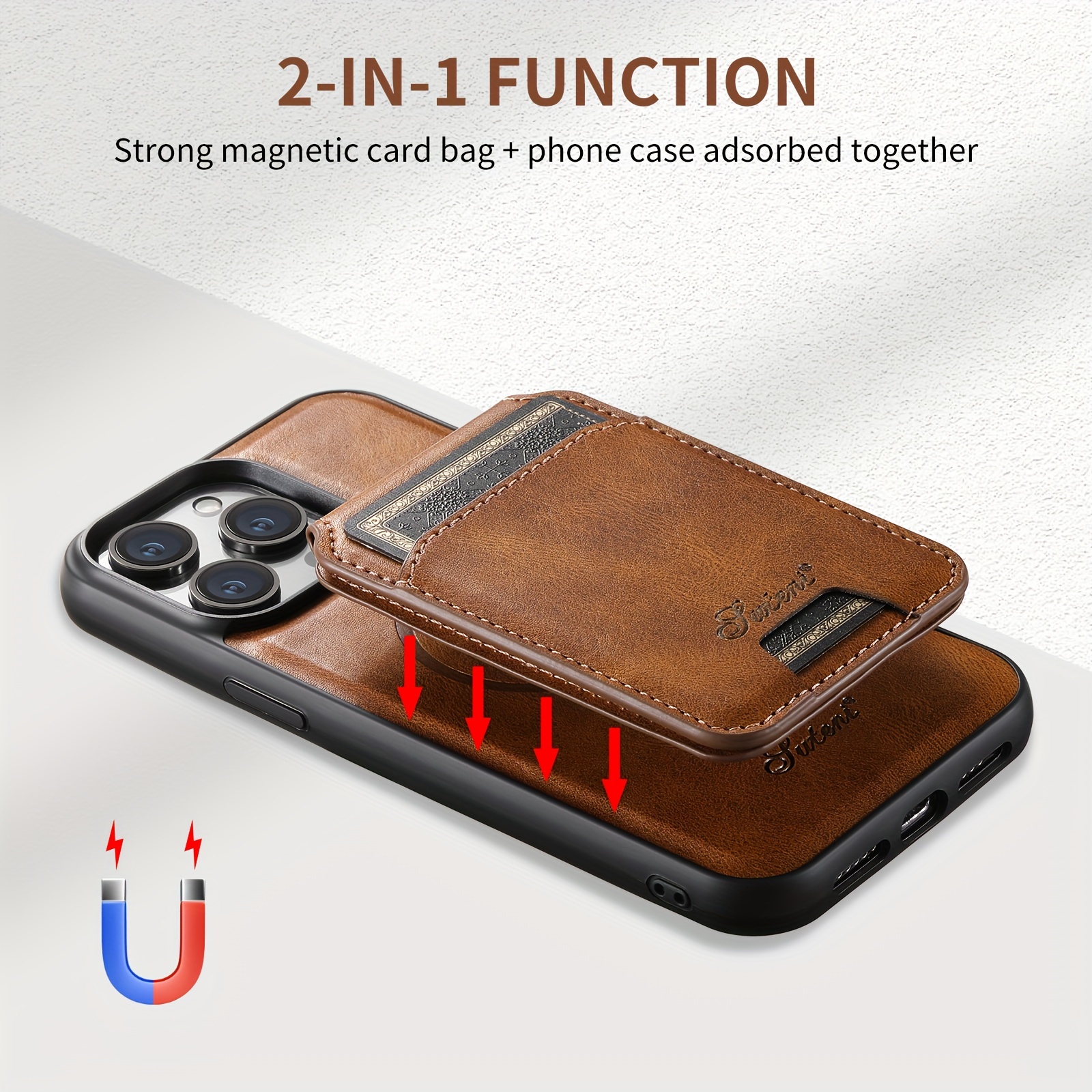 2 in 1 Detachable Phone Case Compatible Wireless Charging - Temu