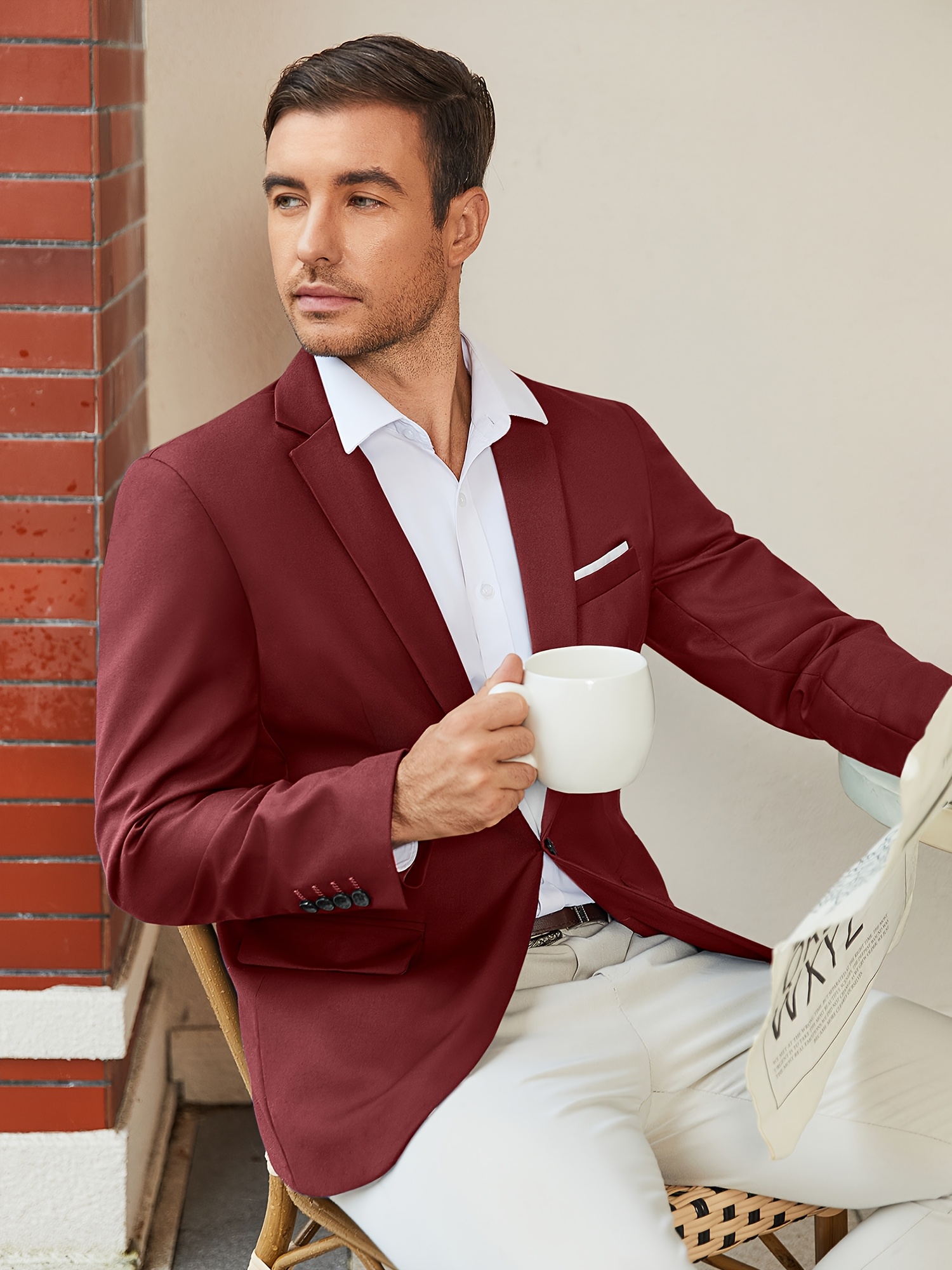 mens fit lightweight sport coat suit - Temu