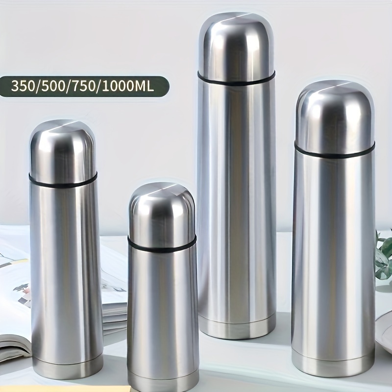 

304 Stainless Steel Vacuum Insulated Water Bottle - Leakproof Bullet Shape Travel , Bpa Free, 500ml Capacity