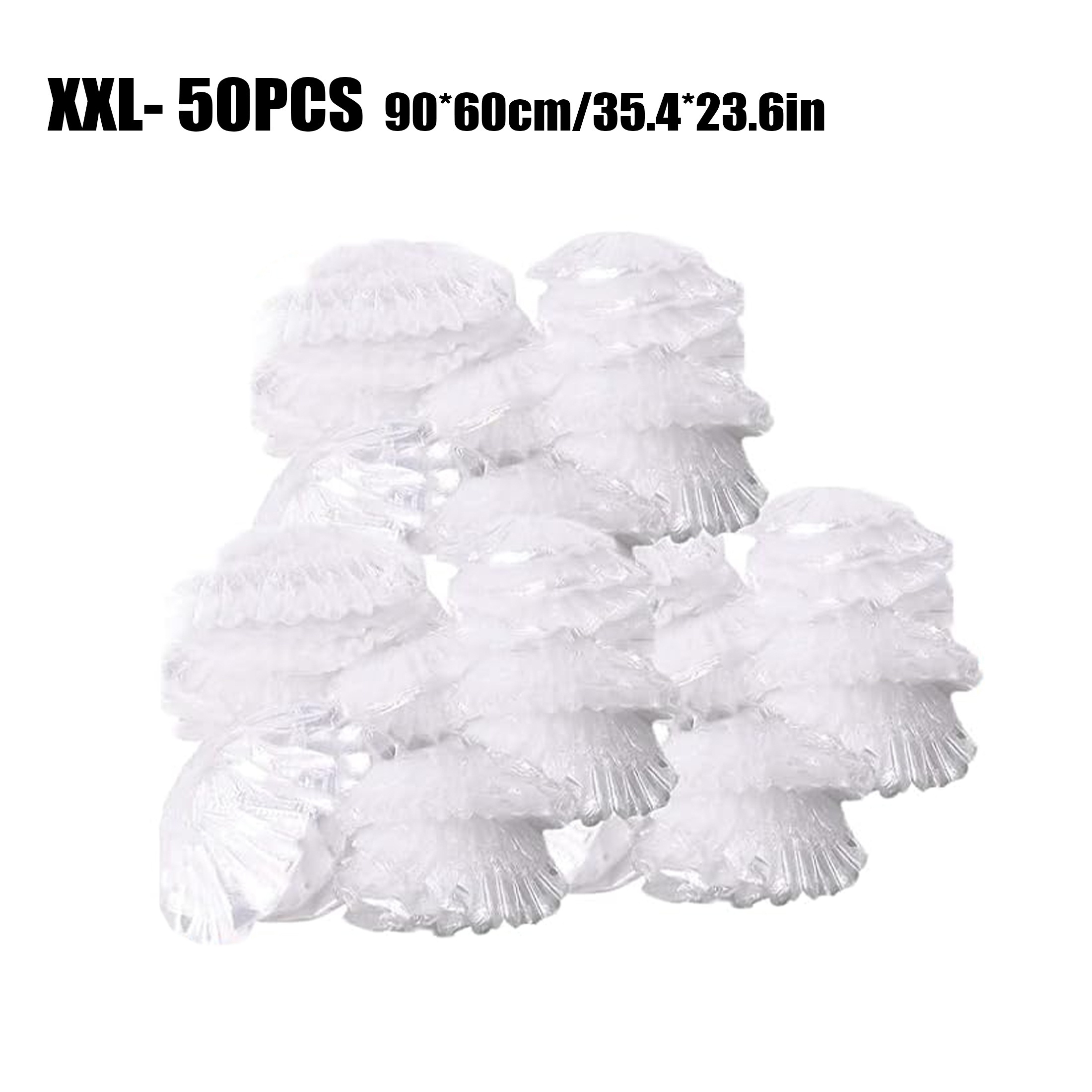 E-shop 50er-Packung Dehnbare Einweg-Einlage für Haustierkäfige, elastische, transparente Plastiktüten für Haustiertrays, einfache Sammlung von